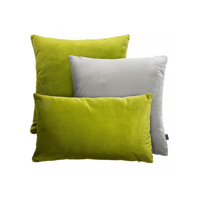 VELVET zielono-szary zestaw poduszek dekoracyjnych