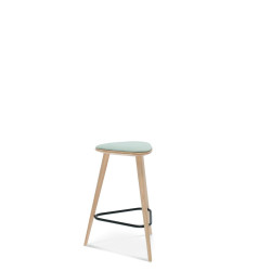 FINN 61 stołek barowy z litego drewna, styl skandynawski, polski design