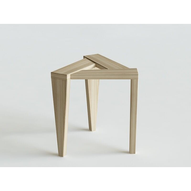 UKOS stołek z litego drewna polski design