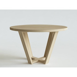 ELM okrągły stół z litego drewna polski design