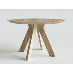 RUNDO okrągły stół z litego drewna polski design