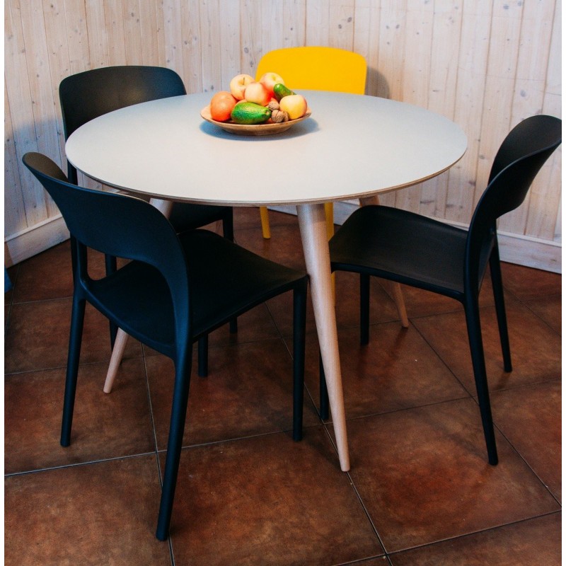 PLANET okrągły stół do jadalni w skandynawskim stylu
