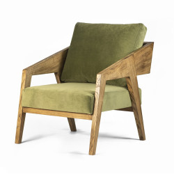 PIKO drewniany fotel w skandynawskim stylu, polski design