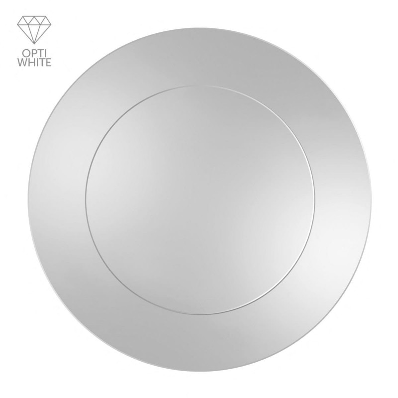 MODERN LINE OPTI WHITE okrągłe, dwukolorowe lustro w stylu modern
