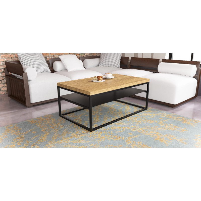 MALMO minimalistyczny stolik kawowy styl loftowy