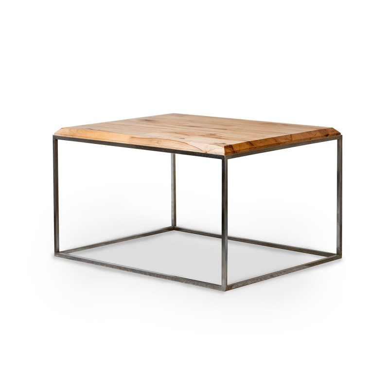 JERNBJORN stolik z drewna bukowego na geometrycznej ramie