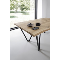 VOLARE stół z litego drewna w stylu loftowym, polski design