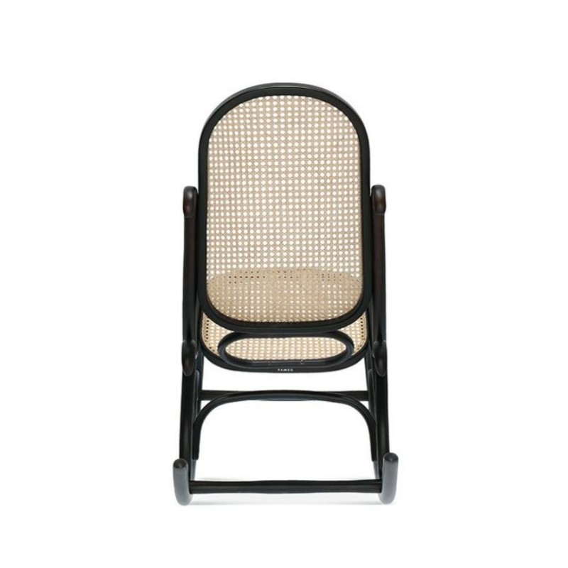 BUJAK 9816 fotel bujany z wyplatanym siedziskiem i oparciem w stylu vintage, polski design