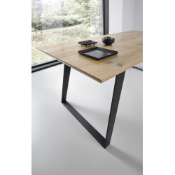 CUBIC stół z litego drewna w stylu loftowym, polski design