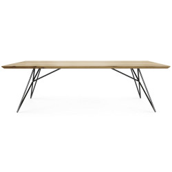 MUST stół z litego drewna w stylu loftowym, polski design