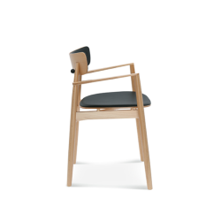 NOPP KRZESŁO Z PODŁOKIETNIKAMI B-1803/1 tapicerowane krzesło w skandynawskim stylu
