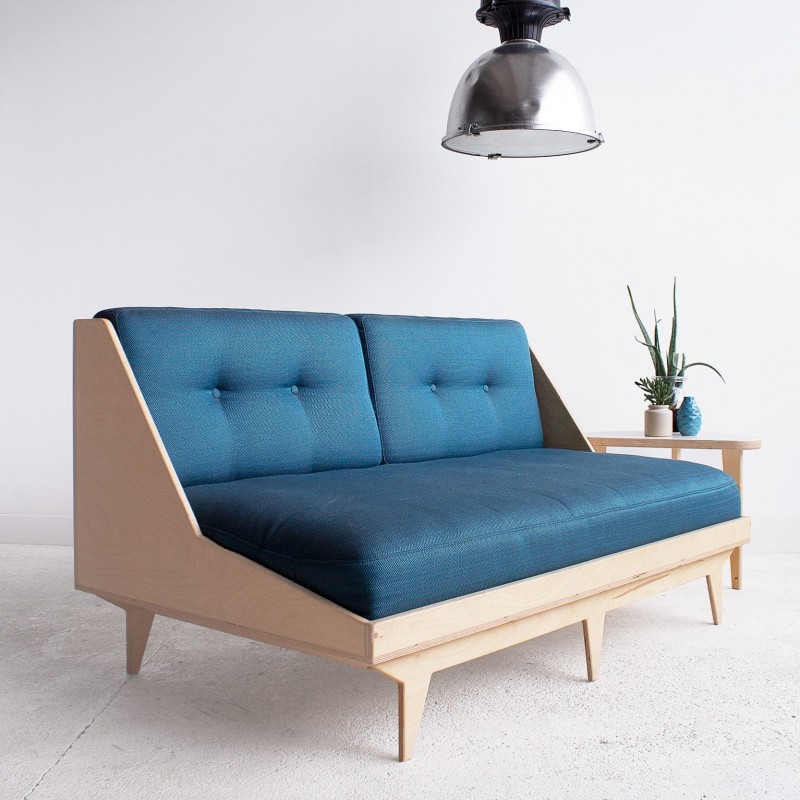 NORSK.MINI sofa ze sklejki w skandynawskim stylu