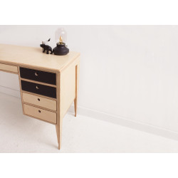 RUNO.2 biurko ze sklejki w skandynawskim stylu