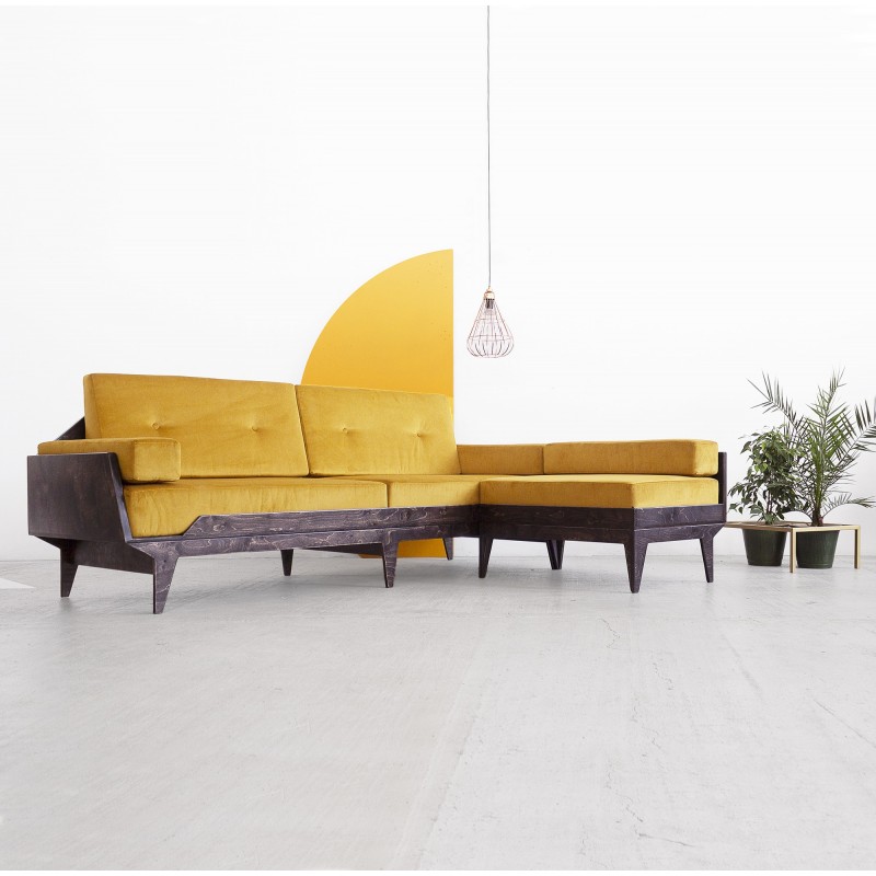 NORSK.CORNER sofa narożna ze sklejki w skandynawskim stylu