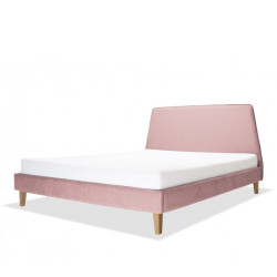 ANGEL.SOFT tapicerowane łóżko z trapezowym zagłówkiem