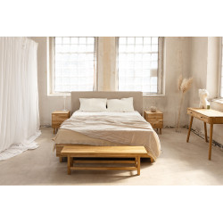 SLIM.SOFT tapicerowane eleganckie łóżko z zagłówkiem