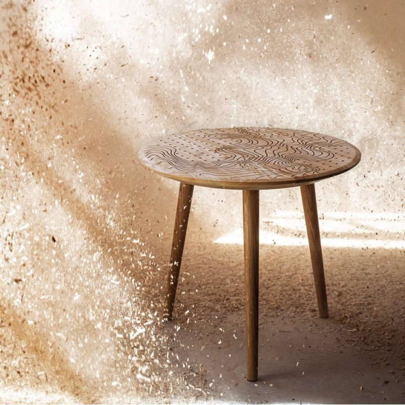 IZO stolik kawowy z ręcznie zdobionym blatem