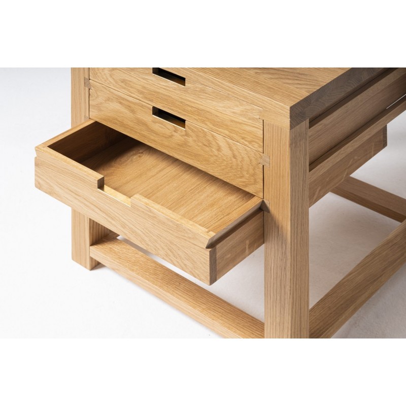 KOSHU drewniana szafka nocna inspirowana japońskim stylem