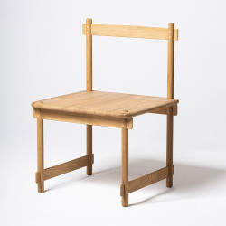 MIYAMA drewniane krzesło z giętym oparciem, inspirowane japońskim stylem