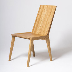 WENIG minimalistyczne, solidne krzesło dębowe