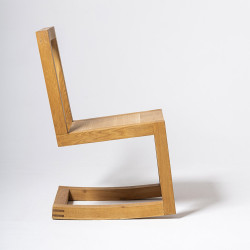 NAJPROŚCIEJ dębowe krzesło bujane, minimalistyczne i nowoczesne
