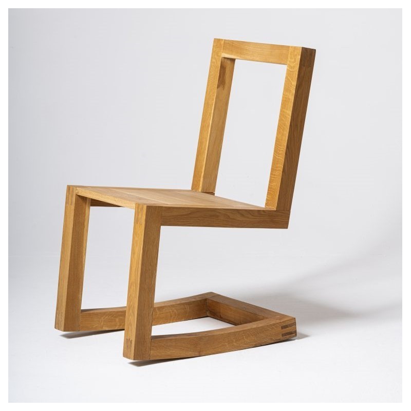 NAJPROŚCIEJ dębowe krzesło bujane, minimalistyczne i nowoczesne