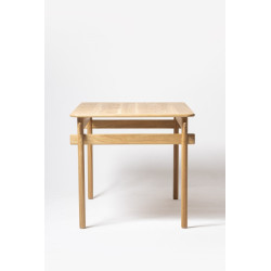 MIYAMA drewniany stół z obłymi brzegami blatu, inspirowany japońskim stylem