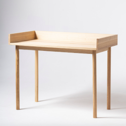 EFTERSOM drewniane, proste biurko w stylu skandynawskim