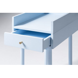 EFTERSOM pastelowo-błękitna dostawka z szufladą do biurka