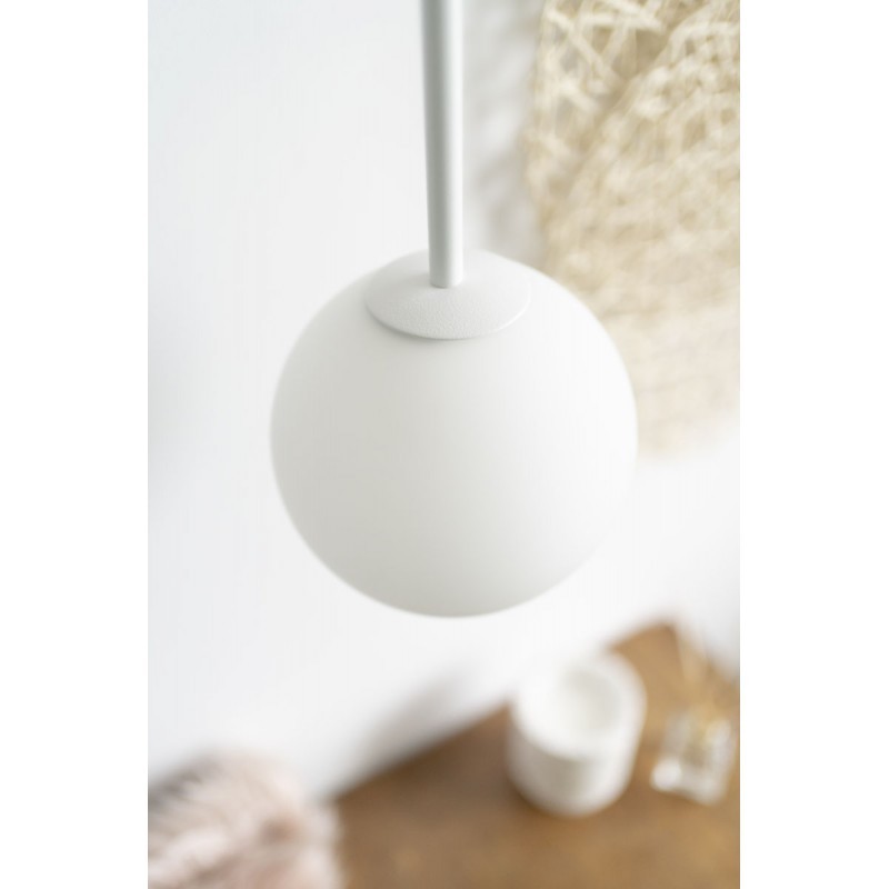 GLADIO biała sufitowa lampa wisząca, polski design