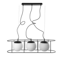 KUGLO D potrójna sufitowa lampa w stylu loftowym