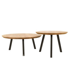 NARVIK minimalistyczne, okrągłe stoliki kawowe, styl skandynawski
