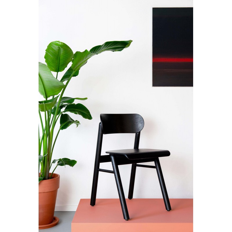 HONZA krzesło drewniane z małym oparciem, polski design