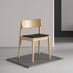 DANTE krzesło drewniane z tapicerowanym siedziskiem, polski design