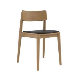 DANTE krzesło drewniane z tapicerowanym siedziskiem, polski design
