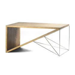AGO geometryczny stolik kawowy w stylu loftowym