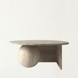 RAW FUKU oryginalny stolik kawowy, ława w stylu minimalistycznym, polski design