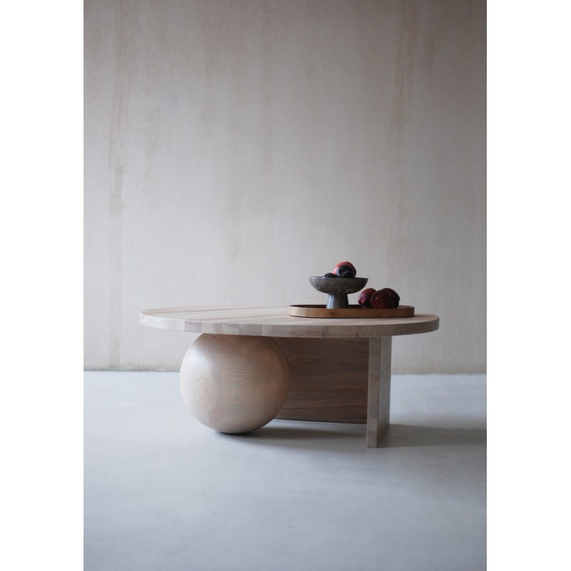 RAW FUKU oryginalny stolik kawowy, ława w stylu minimalistycznym, polski design