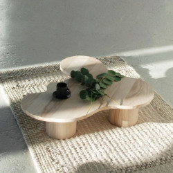 LOU nieregularny stolik kawowy w stylu minimalistycznym, polski design