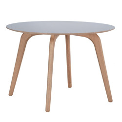 ROUND 100-110 designerski stół jadalniany z litego drewna