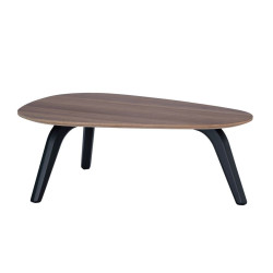 TEAR designerski stolik kawowy z litego drewna w stylu modern-retro