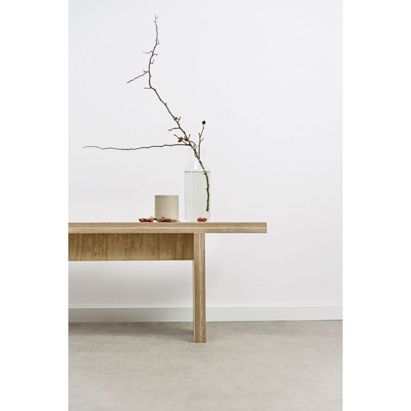 OTOTO.06 minimalistyczna ławka ze sklejki, styl skandynawski