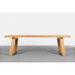 MASS stół z litego drewna dębowego, polski design