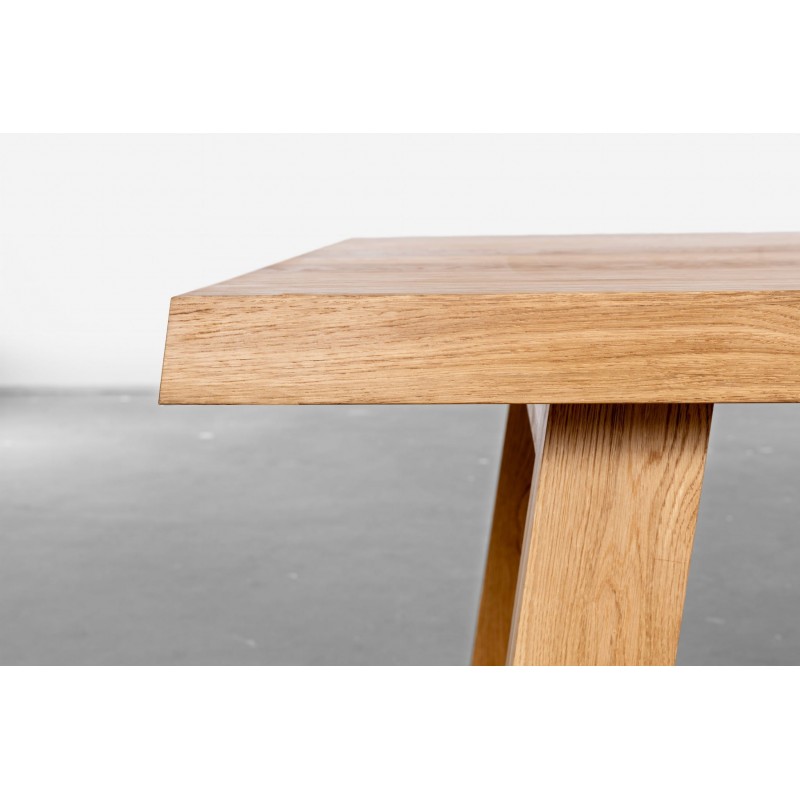 MASS stół z litego drewna dębowego polski design