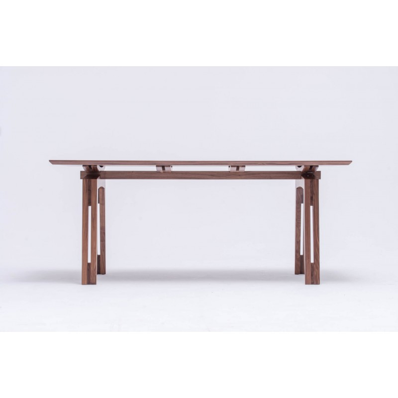 TAMAZO ORZECHOWY stół z litego drewna w stylu nowoczesnym