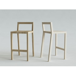 MINIMA HOKER krzesło barowe z drewna dębowego, polski design