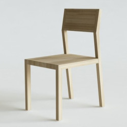 BASE krzesło z drewna dębowego, polski design