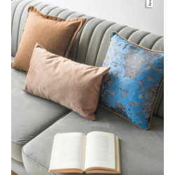 TWEED+VELVET+GOLD beżowy zestaw poduszek dekoracyjnych
