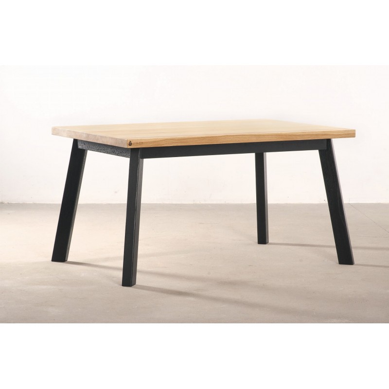 NERO stół z litego drewna dębowego styl skandynawski