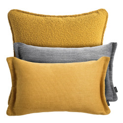 COPENHAGA+FITTO żółto-szary zestaw poduszek dekoracyjnych